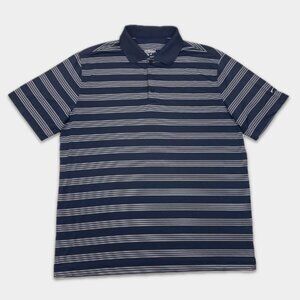 Nike Golf Tour Performance Dri-Fit Polo Shirt XXL - Blue Striped